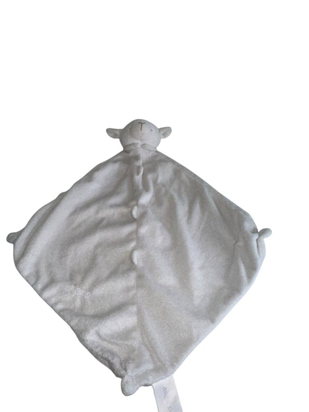 Angel Dear White Lamb Sheep Closed Sleepy Eyes Security Blanket Baby Lovey